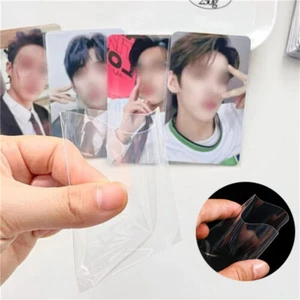 Photocard CPP Sleeves Free Acid Card Korea Holograp-lk Inch 50pcs Clear HARD  3 - Picture 1 of 12