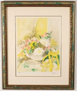 Joyeux - 'Bouquet' Limited Edition Lithograph, Signed, Framed, Authentic - Picture 1 of 8