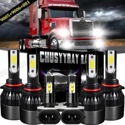Комбинированная светодиодная противотуманная фара 9005 9006 для Freightliner Coronado 2013–2018 годов выпуска 881 - Изображение 1 из 4