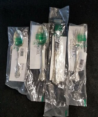 Towle Old Master Sterling Salad Fork Tea Spoon Place Knife Soup Spoon Brand New - Image 1 of 2