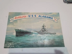 Folleto/folleto antiguo original 1972 acorazado USS Alabama - Imagen 1 de 3