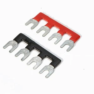 Conector de bloque de cortocircuito de tira de terminales 45A tipo horquilla TB4506 2 piezas hágalo usted mismo - Imagen 1 de 2