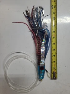 Big Game Trolling Lure 12" Ahi Marlin Mahi Ono Riged with hooks leader - Picture 1 of 3