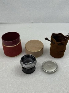 RAR Carl Zeiss Jena Sonnar 50mm F2 / 1:2 f = 5cm Objektiv Contax mit Etui - Bild 1 von 24