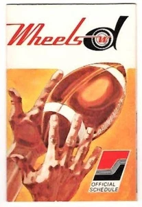 DETROIT WHEELS Liga Mundial de Fútbol ~ Calendario de Bolsillo 1974 ~ ENVÍO GRATUITO - Imagen 1 de 1