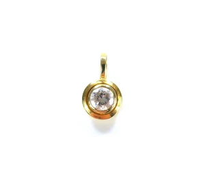 feiner Solitär-Anhänger - mit Brillant von ca. 0,60ct - 750er Gold 18K - Picture 1 of 9