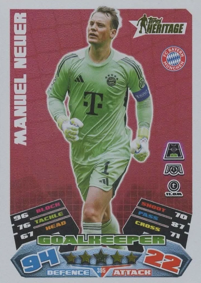 Match Attax Champions League 2025/26 395 Heritage Manuel Neuer - Bild 1 von 1