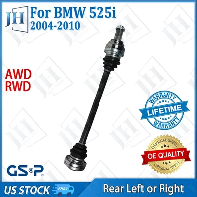 Eje CV trasero izquierdo o derecho original para BMW 525i 535i 530i 530xi 2004-10 tracción trasera AWD Foto 1 de 4