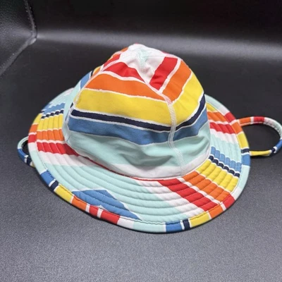 Sombrero de cubo Hanna Anderson unisex pequeño corbata de cuello arco iris Foto 1 de 4