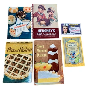 Vintage Backhefte Kochbücher Hersheys Knox Minute Tapioka allgemeine Lebensmittel - Bild 1 von 24