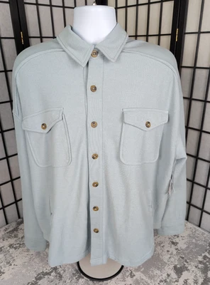 Arizona Mens Long Sleeve Button Up Point Collar Green Shirt Size L NWT - Изображение 1 из 4