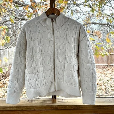 Chaqueta para mujer Joie color crema acolchada cremallera frontal talla XL. NUEVO Foto 1 de 4