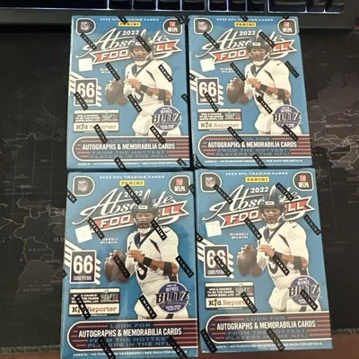 Lot of 4 - 2022 Panini Absolute Football Blaster Sealed Purple Fanatics - Image 1 of 4