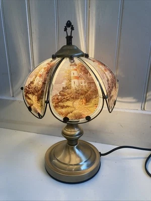 OK Lighting Lighthouse 3 Way Touch Lamp 14" 6 Panel Single Bulb Lighthouse - Image 1 of 4