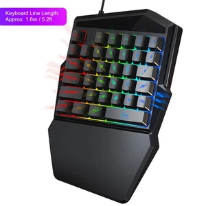  J50 OneHanded Gaming Mouse Keyboard Set Computer Accessory For Win2000 DW - Picture 1 of 12