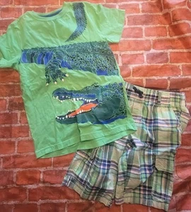 Gymboree Boys Alligator Summer Set Outfit Sz 12 - Picture 1 of 1