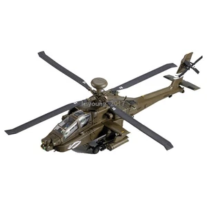 1/72 Boeing AH-64A Apache Military Helicopter Model Diecast Collectible Vehicle - Picture 1 of 13