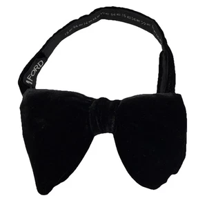 Tom Ford Samt Fliege schwarz Large Herren Designer formell Party Kleid - Bild 1 von 5