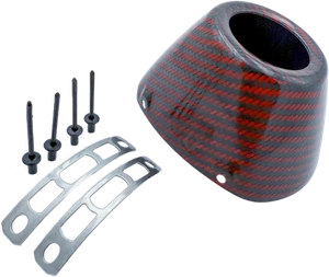 FMF Carbon Cap 4.1 New Style Red Carbon Offroad Exhaust End Cap - Picture 1 of 2