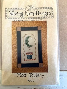 9 1/2" x 17" Wachsende Mond Designs Mond Topiary Kreuzstichmuster - Bild 1 von 4
