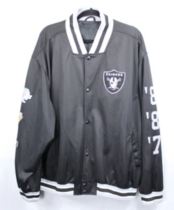 Oakland Raiders NFL Super Bowl Parche 76/80/83 Jersey Chaqueta Bombardero De Colección LEER - Imagen 1 de 8