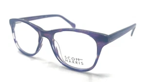 AUTHENTIC & NEW - SCOTT HARRIS SH-664 C3 48/17/135 - PURPLE - EYEGLASSES & CASE - Picture 1 of 3