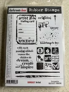 Darkroom Door Artist Rubber Stamp NIB - Picture 1 of 2