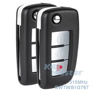 2x para Nissan X-Trail Rogue S 2014-2021 Mando a distancia abatible sin llave CWTWB1G767 - Imagen 1 de 5