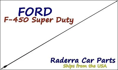 1997-2016 Ford F450 Super Duty - 32-дюймовая черная нержавеющая антенна AM FM мачта - Изображение 1 из 2