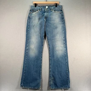 Vintage Lucky Brand Fender Jeans Mens 31 Blue Lightwash Dungaree Bootcut Denim - Picture 1 of 17