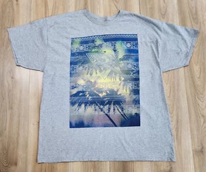 Well-Worn Brand T-Shirt Mens Sz 2XL, Gray, Short Sleeve, Palm Trees - Picture 1 of 7