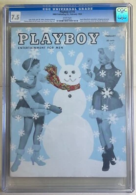 JAYNE MANSFIELD C/F FEBRERO 1955 REVISTA PLAYBOY CALIFICADA CERTIFICADA CGC 7,5 Foto 1 de 4