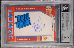 2012-13 Panini Klay Thompson Rated Rookie Patch Auto RPA RC Jersey #51 /50 BGS 9 - Picture 1 of 2