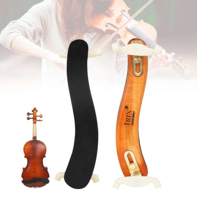 Solid Wood Classical Style Violin Shoulder Rest for 4/4 and 3/4 Violin - Image 1 of 4