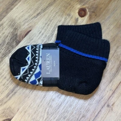 Ralph Lauren Mujer Talla Única Botín Zapatilla Calcetines Sherpa Forrados Lujosos Comodidad Foto 1 de 4