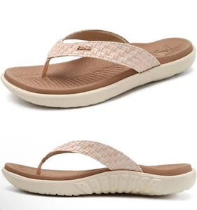 KuaiLu Womens Flip Flops Womens Yoga Mat Comfortable Walking Thong Sandals 5 - Picture 1 of 3