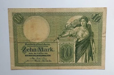 Germany 10 Mark 1906 P#9 f Condition - Image 1 of 2