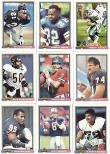 1991 juego completo de fútbol americano Bowman con novatos de Emmitt Smith, 561 tarjetas - Imagen 1 de 12