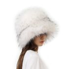 Outdoor Activity Winter Hat Fauxfur Headwear Sweet Girl Furry Warm Bucket