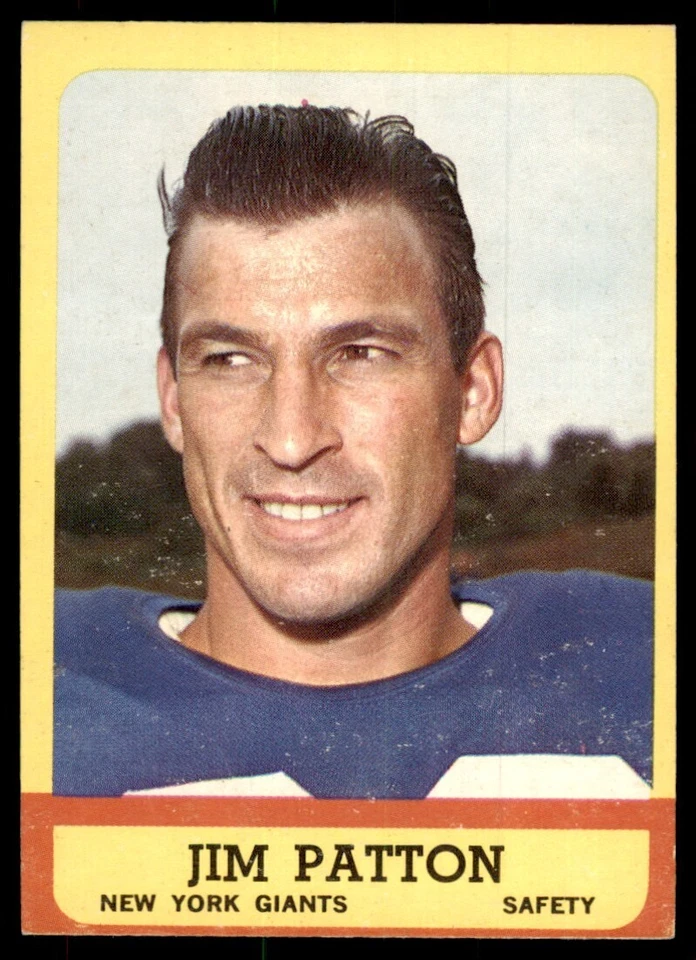 1963 Topps Jim Patton New York Giants #58 - Image 1 of 2