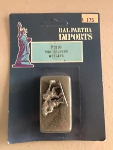Ral Partha Imports Miniatures Pack FTG10 Due Goblin Ubriachi Dungeons & Dragons - Foto 1 di 1