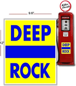 CALCOMANÍA TANQUE DE ACEITE BOMBA DE GASOLINA DEEP ROCK BLUE 12 - Imagen 1 de 1