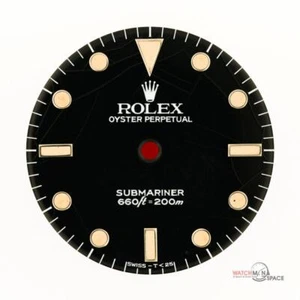Vintage Men's Rolex Submariner Spider web Gloss Black 5513 660ft=200m S/S #C27 - Picture 1 of 8