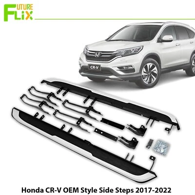 Running Boards Side Steps Nerf Bar Pair OEM Style For Honda CR-V CRV 2017-2022 - Image 1 of 4
