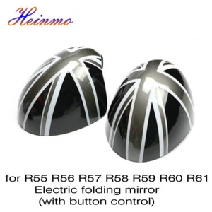 Car Side Mirror Cover Cap Power-Fold For 2007- 2015 MINI Cooper R55 R56 R60 R61 - Picture 1 of 8