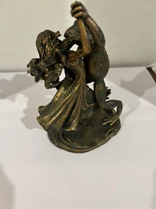 Collectible/ JodyBergsama/ Bronze Dancing Frog And Fairy/2008/missing Wings - Picture 1 of 11