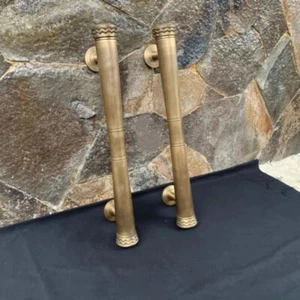 Pair 50cm Main Entry GADA door pull handle for front door solid Brass - Foto 1 di 6