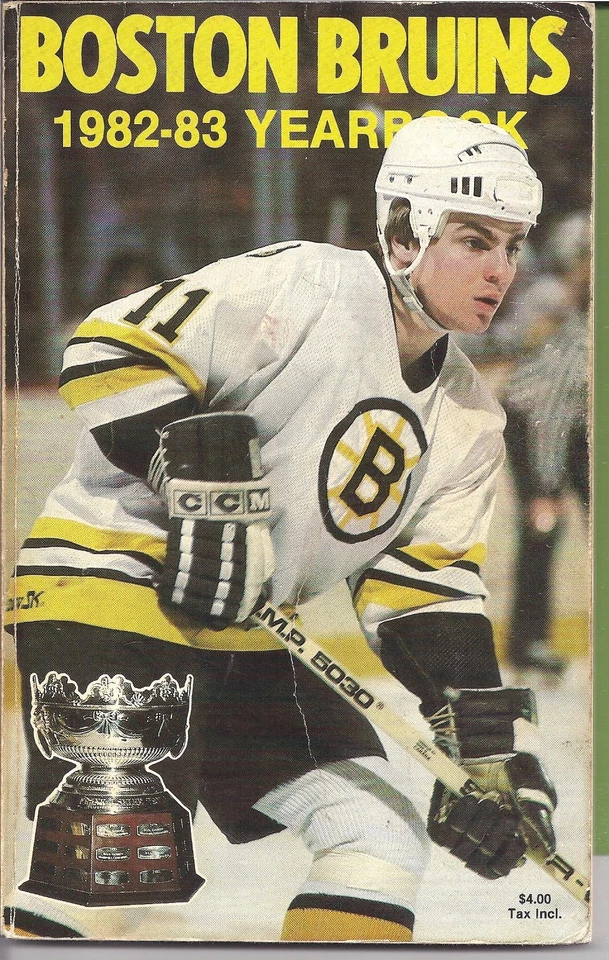 1982-83 Boston Bruins NHL Hockey Media Guide Yearbook Ray Bourque - Image 1 of 1