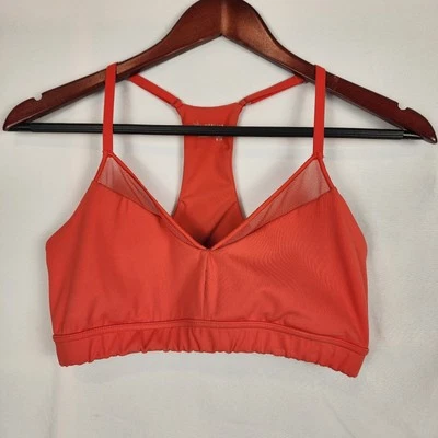 Aerie Offline Goals Mesh V Neck Red Sports Bra Women's Size Medium - Image 1 of 4