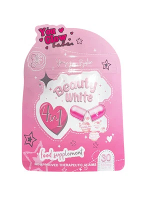 You Glow Babe BEAUTY WHITE Glutathione Capsules, Japan Formula 30 count